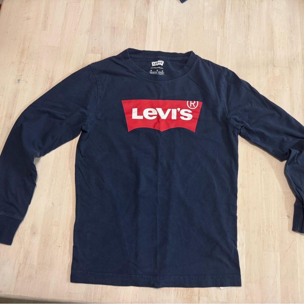 Levi's Kids Long Sleeve Tee - Navy and Red